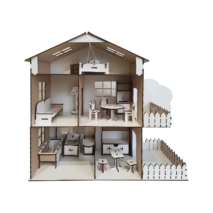 Кукольный домик «TREE HOUSE» Белый 49*21*50 см (Дев9357)