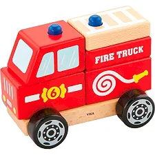 Деревянная пирамидка Viga Toys Пожарная машинка (50203FSC)