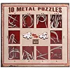 Набор головоломок 10 Metall Puzzles red Eureka 3D Puzzle 473358, 10 головоломок