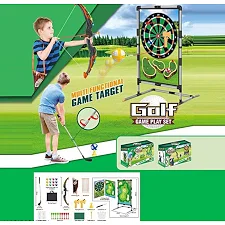 Спортивные игры 7888-35 A (6) подсветка, гольф, дартс, лук, стрелы, дротики, сумка, клюшка, в коробке