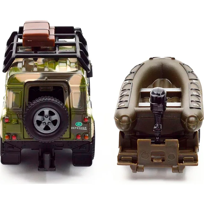 Игровой набор – LAND ROVER DEFENDER МИЛИТАРИ (с лодкой) 520191.270 TechnoDrive (Маш1986)
