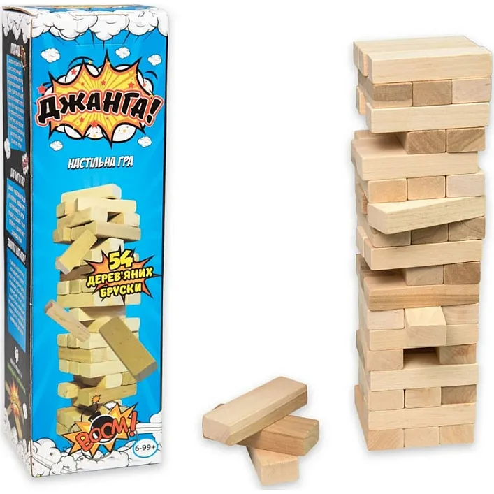 Развлекательная игра "Джанга, 54 бруска" 24 STRATEG (Нас2424)