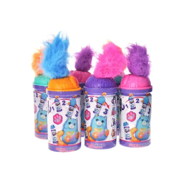Мягкая игрушка, C2361 котики в колбе 6 шт дисплей бокс (Мяг2361)