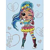 Набор для росписи для детей "L.O.L. Surprise! Tweens Emma Emo" 30х40см. KHO6278 IDEYKA (Нас9961)