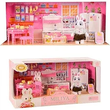 Игрушечный набор с флоксовыми животными "Miliya: Кухня"