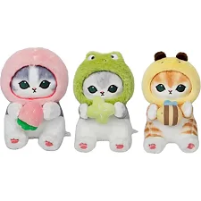Мягкая игрушка E1001 Котик в одежде 35см (Мяк8759)