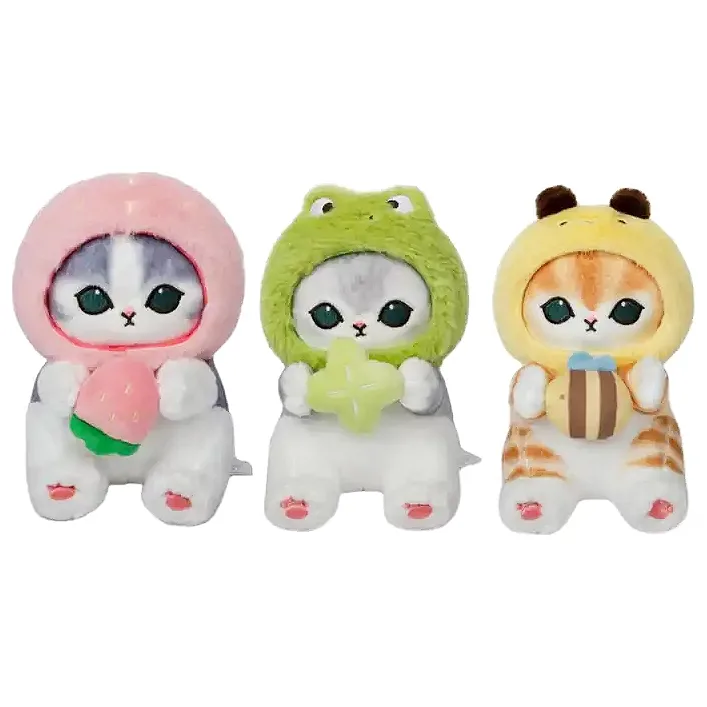 Мягкая игрушка E1001 Котик в одежде 35см (Мяк8759)