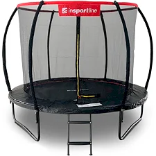 Батут inSPORTline Flea PRO с внутренней сеткой 244 см черный