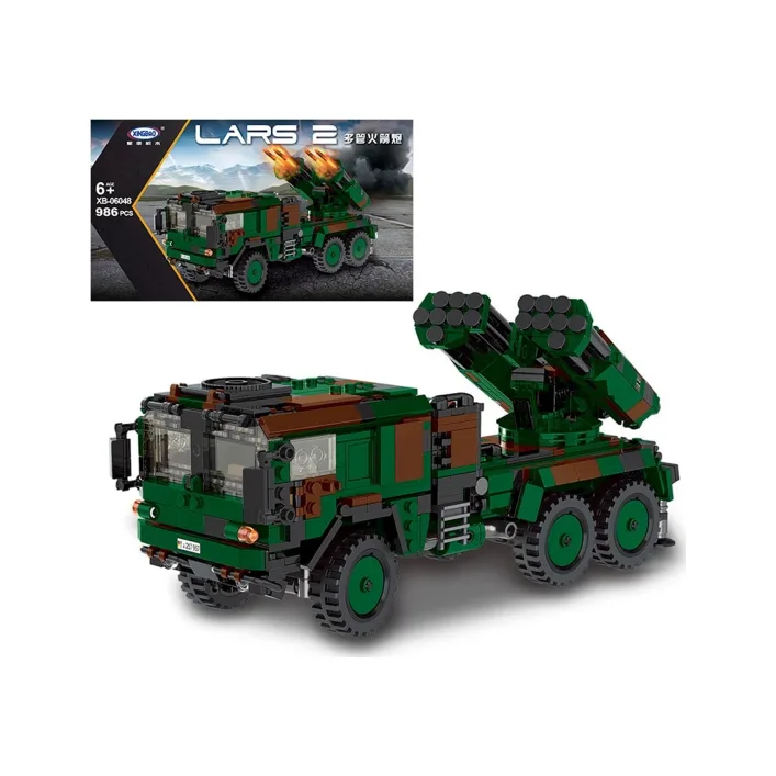 Конструктор "РСЗО Lars-2" 986дет XB-06048 (Р) р.54*8*39см (Кон9866)