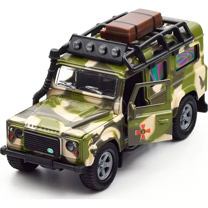 Игровой набор – LAND ROVER DEFENDER МИЛИТАРИ (с лодкой) 520191.270 TechnoDrive (Маш1986)