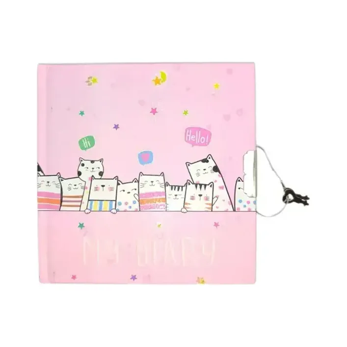 Блокнот детский на замочке Котики 135x135mm, 70g, 60 л (Кнц6294)