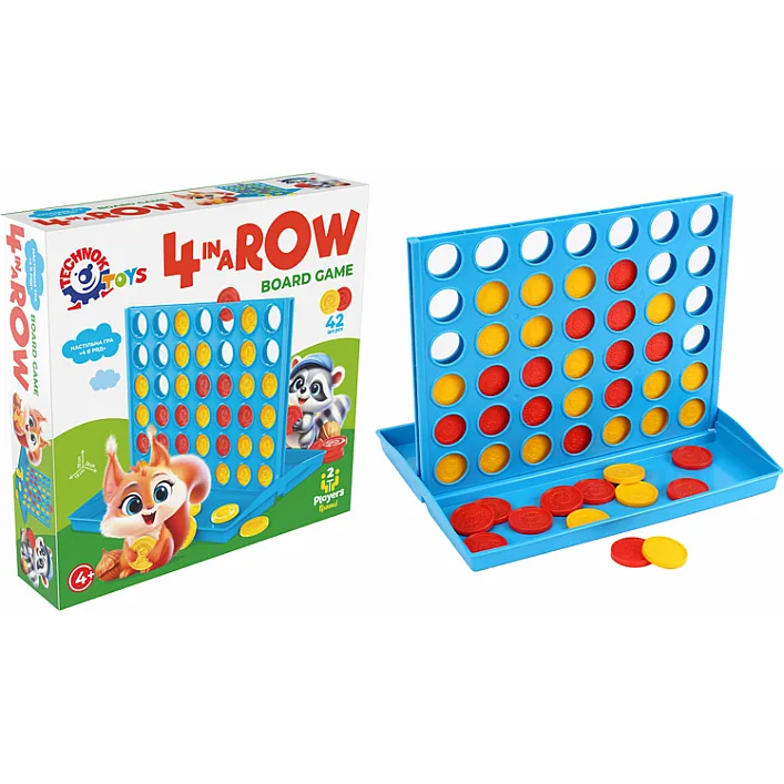 Настольная игра "Четыре в ряд" 9734 ТЕХНОК (Тех9734)