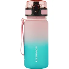 Бутылка для воды UZSPACE 3034(Pink-Blue) 350 мл, розовато-голубая