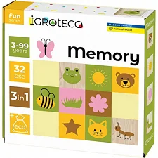 Деревянная развивающая игра "Мемори" 900644 IGROTECO (Дер8644)