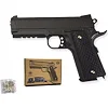 Страйкбольний пістолет "Colt 1911 Rail" Galaxy G25 метал чорний