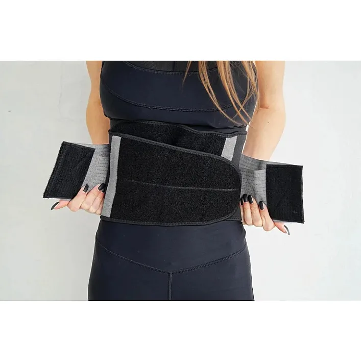 Пояс-корсет для підтримки спини "Waist Shaper" Power System 6031GR-3 Grey, S/M