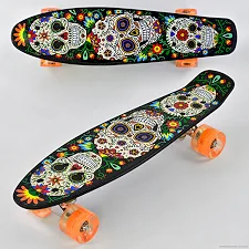 Скейт Пенни борд Р 15909 (8) Best Board, доска=55см, колёса PU, СВЕТЯТСЯ, d=6см