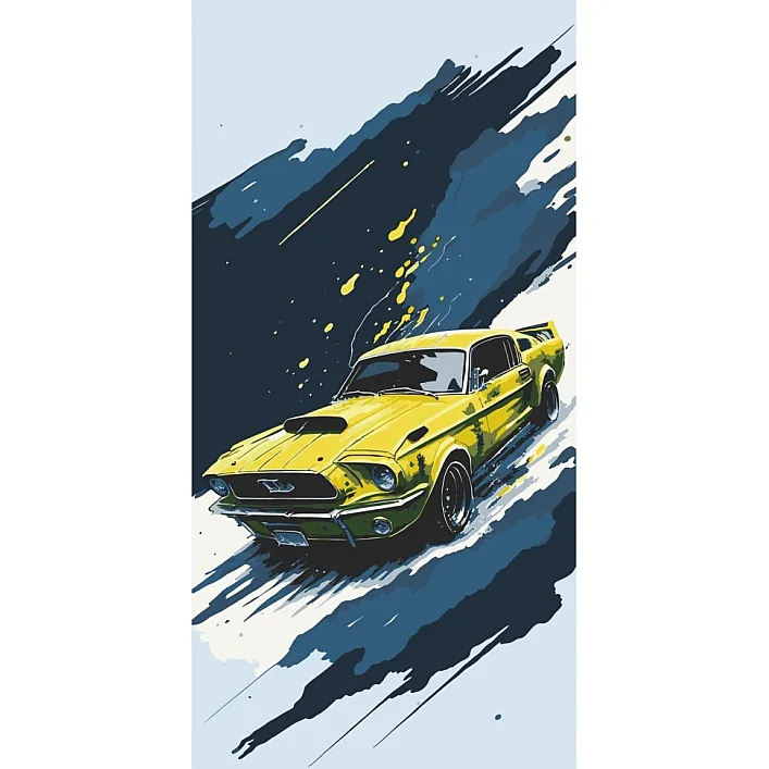 Картина за номерами "Ford Mustang" 12504-AC 40x80 см