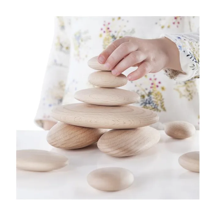Деревянные блоки Guidecraft Natural Play Округлые камешки (G6771)