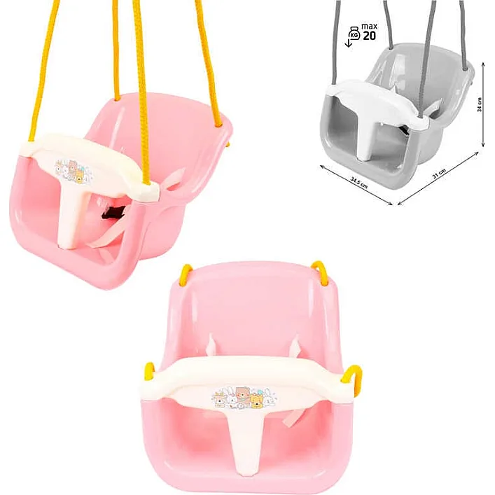 Гойдалка 2123 (6) РОЖЕВА "Technok Toys", 34,5х31х34 см, до 20 кг