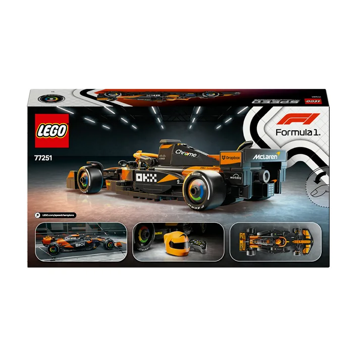 Конструктор LEGO Speed Champions Автомобіль для перегонів McLaren F1 Team MCL38, 269 деталей (77251)
