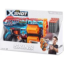 Скорострельный бластер X-Shot Skins Dread Apocalypse 12 патронов (36517G)