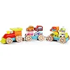 Поезд с машинками/Wooden toy "Train with a small cars" 13999 CUBIKA (Дер6247)