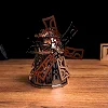 Коллекционная модель-конструктор Metal Time Mysterious Mill Мельница электронная двухцветная (MT054)