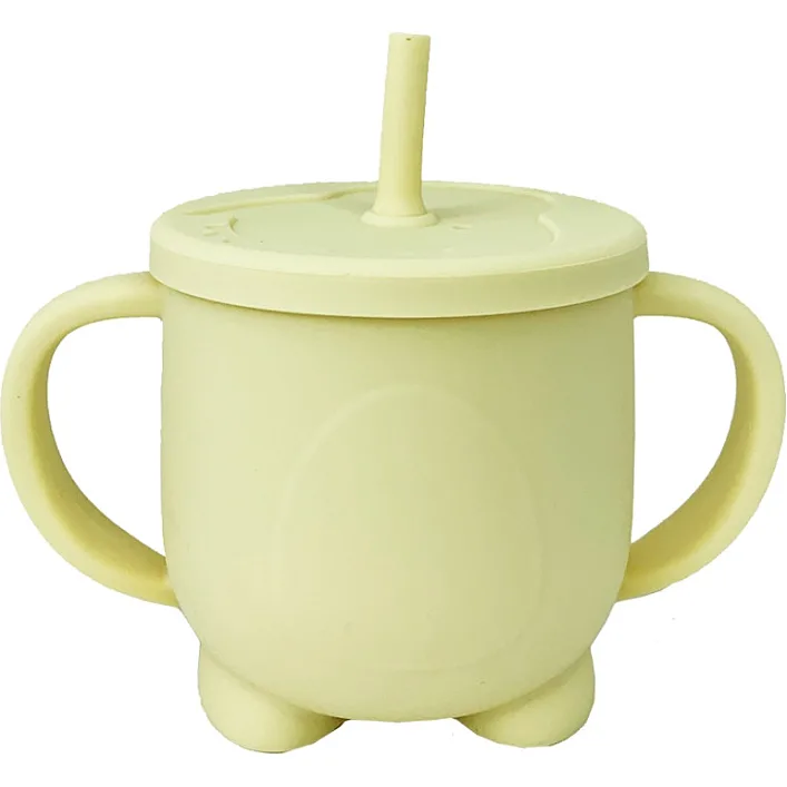 Силиконовая чашка-поилка с крышкой MGZ-0302(Yellow) 200 мл