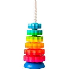 Винтовая пирамидка Fat Brain Toys SpinAgain тактильная (F110ML)