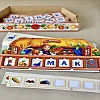 Настольная обучающая игра "Ребус", деревянная