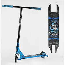 Самокат трюковый 98901 Best Scooter (4) HIC-система, ПЕГИ, алюминиевый диск и дека, АНОДИРОВАННАЯ ПОКРАСКА, колёса PU, d=110мм, ширина руля - 60 см