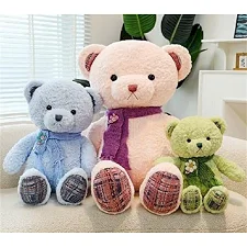 Мягкая игрушка M 18484 (80) 3 цвета, Мишка, высота: 33 см, ВЫДАЕТСЯ МИКС