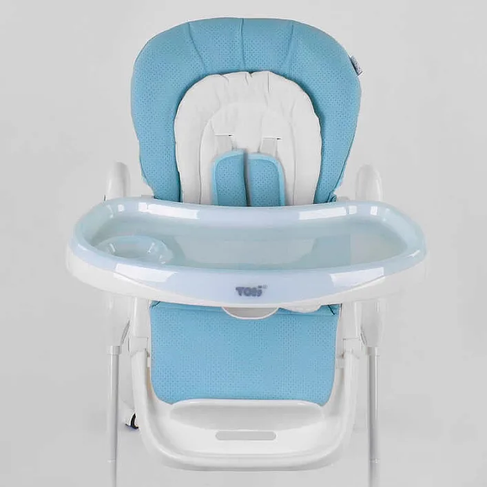 Стульчик для кормления Toti W-48406 (1) мягкий PU, мягкий вкладыш, 4 колеса, съемный столик, в коробке