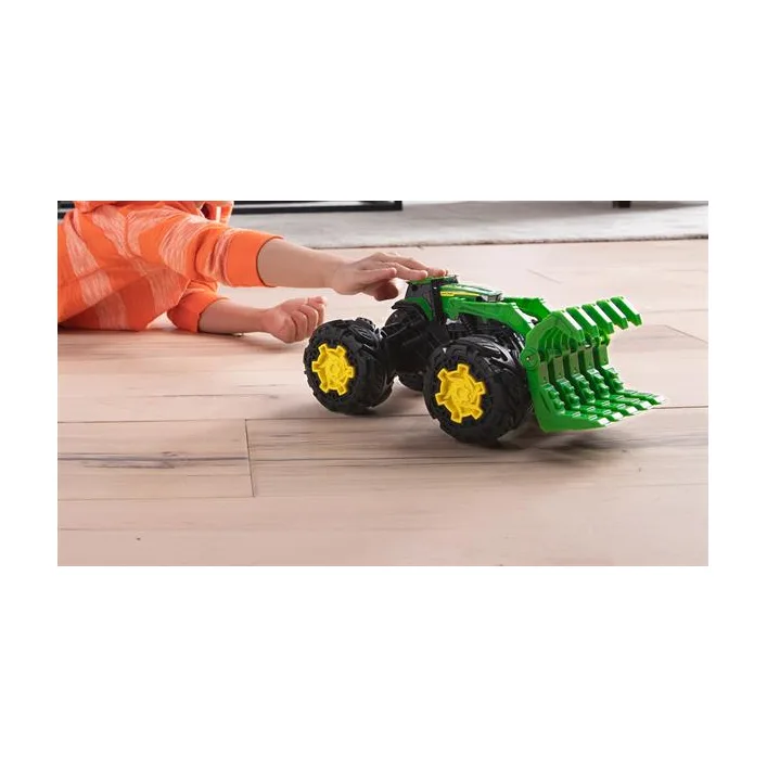 Машинка Трактор John Deere Kids Monster Treads с ковшом и большими колесами (47327)