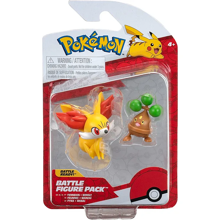 Набор игровых фигурок Pokemon W16 - Феннекин и Бонслай