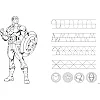Детские пазлы SUPER МАХІ Marvel "Вместе сильнее" Trefl 41007 24 элемента, с раскраской