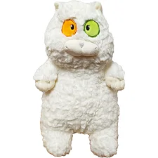 Мягкая игрушка "Толстый кот" K15214, 40 см Белый