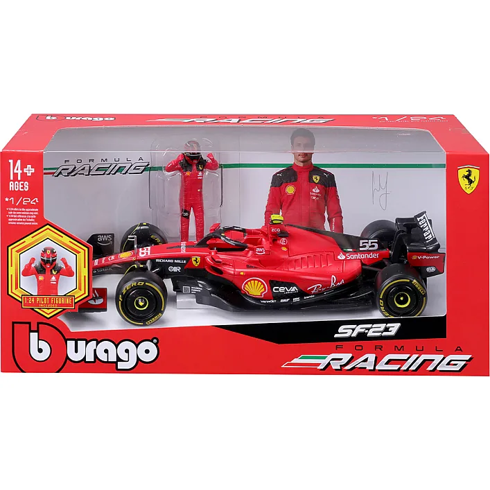 Автомодель з фігуркою - FERRARI SF-23 (1:24)