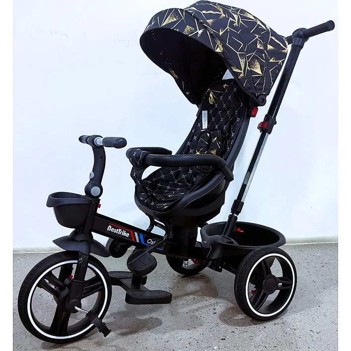 Велосипед 6390 &ndash; 16-098 BestTrike "Oscar" (1) ПОВОРОТНОЕ СИДЕНИЕ, РУЛЬ СОСТАВЛЯЕТСЯ, КОЛЕСА С ПРОГУЛИРОВАННЫМ PU, КОРЗИНА, ТЕЛЕСКОПИЧЕСКАЯ РУЧКА
