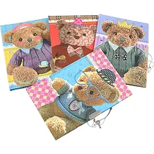 Блокнот на замочку "Ведмедик" DSCN0487 P40 р.18.5x12.5, мікс (Кнц8594)