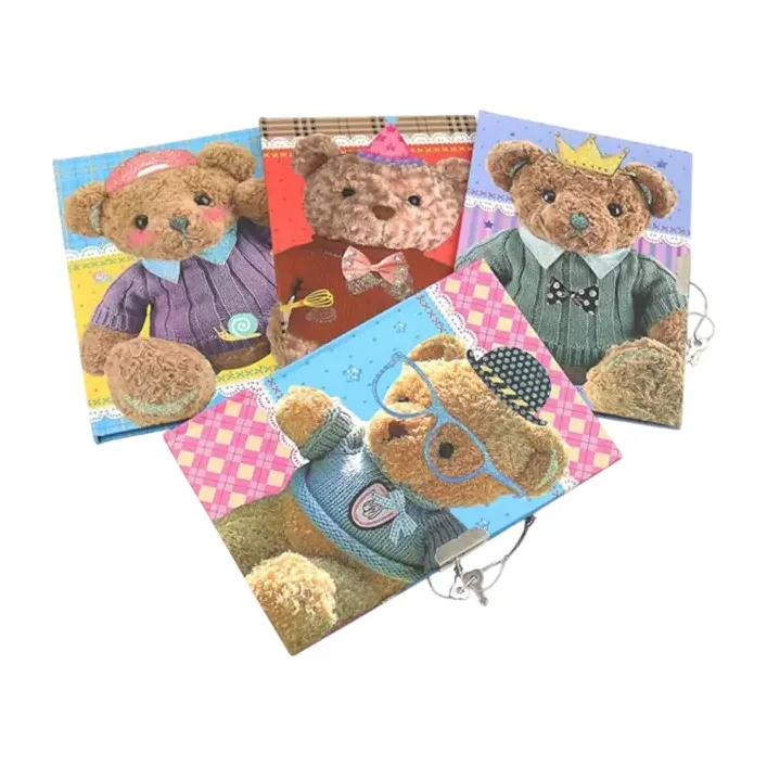 Блокнот на замочку "Ведмедик" DSCN0487 P40 р.18.5x12.5, мікс (Кнц8594)