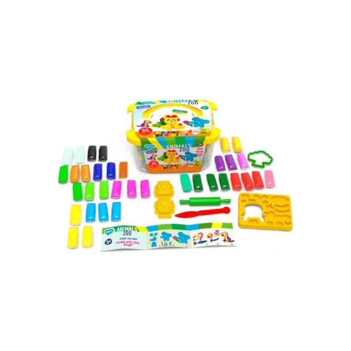 Набір для ліплення з тістом Zoo animals box 41221 TM Lovin (Різ4212)
