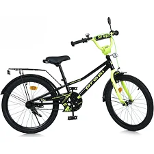 Велосипед детский MB 20015-1 колеса 20 дюймов, черно-зеленый