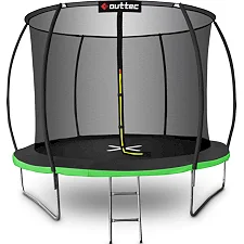 Батут OUTTEC Pumpkin с внутренней сеткой 12 футов 374 см черно-зеленый