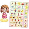 Деревянная настольная игра "Съедобное-несъедобное" Ubumblebees (ПСФ091) PSF091 сортер-комодик