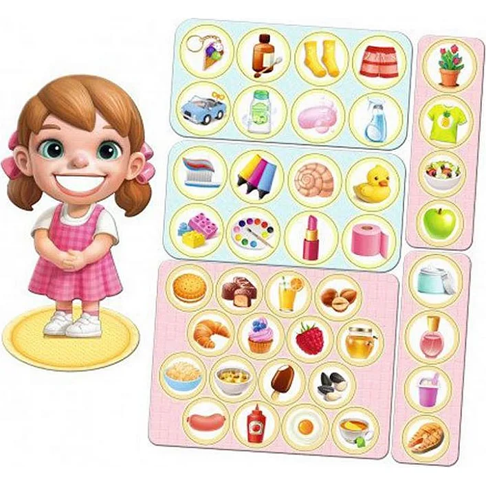 Деревянная настольная игра "Съедобное-несъедобное" Ubumblebees (ПСФ091) PSF091 сортер-комодик