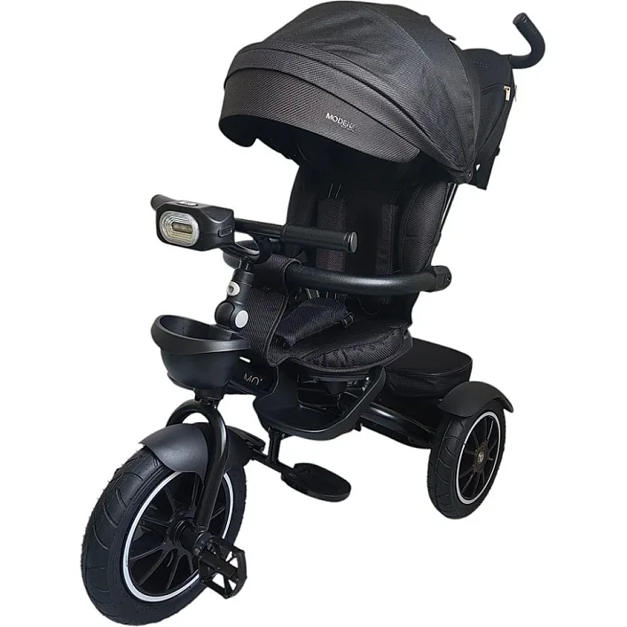 Детский трехколесный велосипед MODENA ME 1193 Black, с родительской ручкой