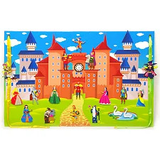 Игровой коврик "Замок принцессы" 190013 фигурки на липучках
