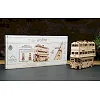 Деревянный механический 3D конструктор Ugears Рыцарский автобус (70172)